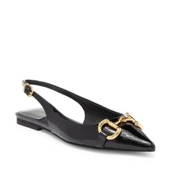 NEW Jeffrey Campbell Evaline Slingback Pointed Flats - Picture 1 of 8